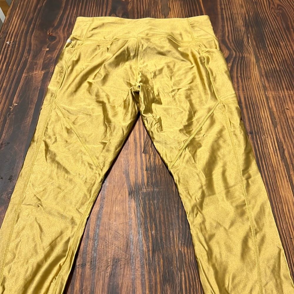 Gold Metallic Leggings